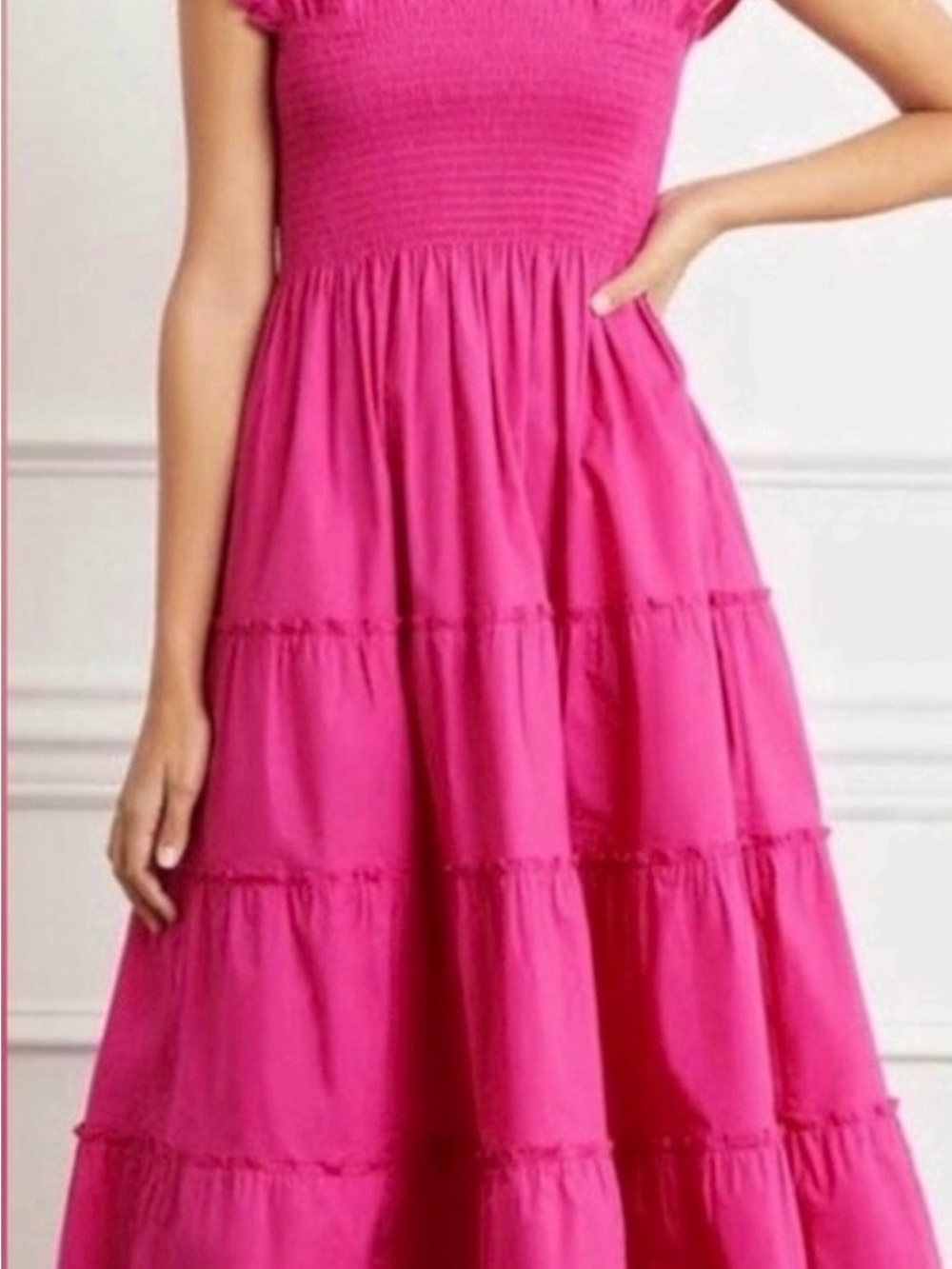 Hill House Ellie Nap Dress in Hot Pink - Picture 2 of 4